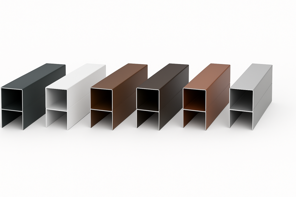 Farbauswahl für Plissee Insektenschutz Tür – sechs langlebige Standardfarben