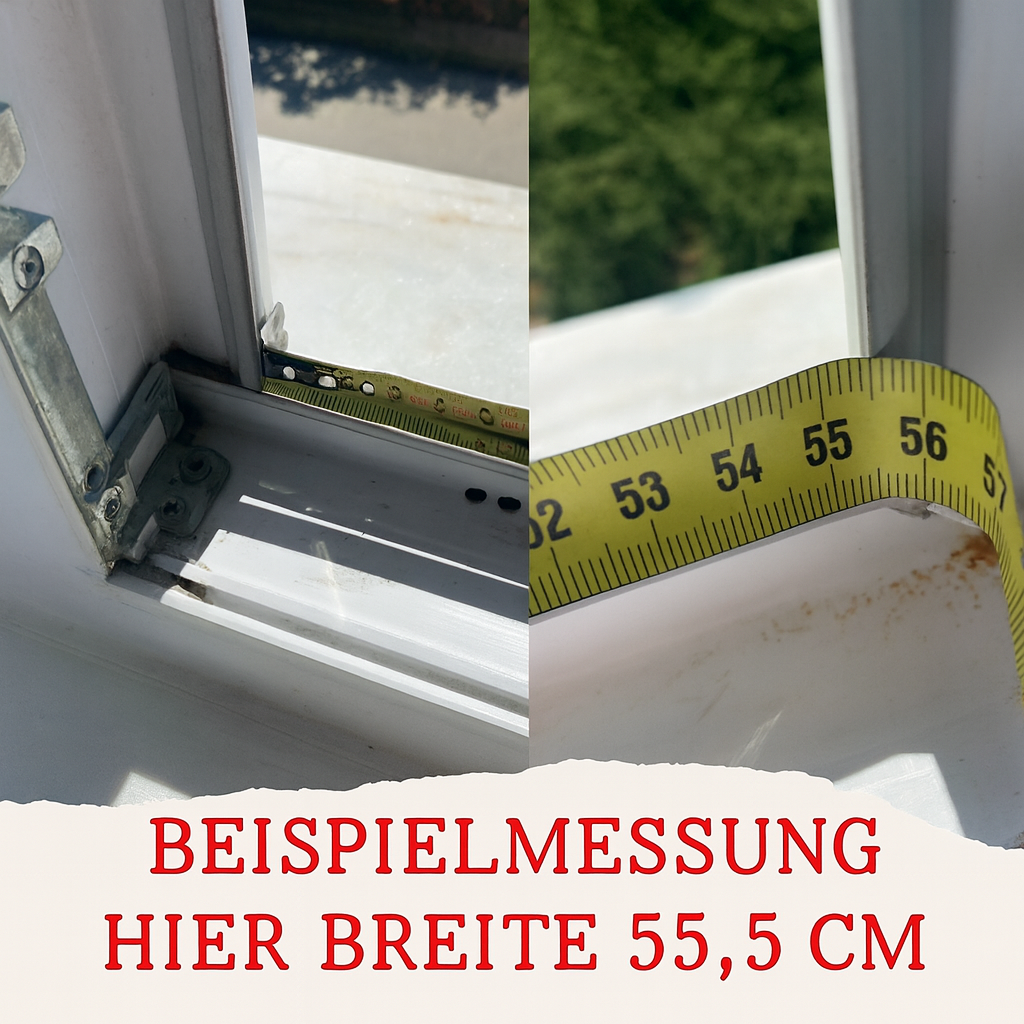 Aufmaß für Plissee Insektenschutz Tür – Breite und Höhe richtig messen