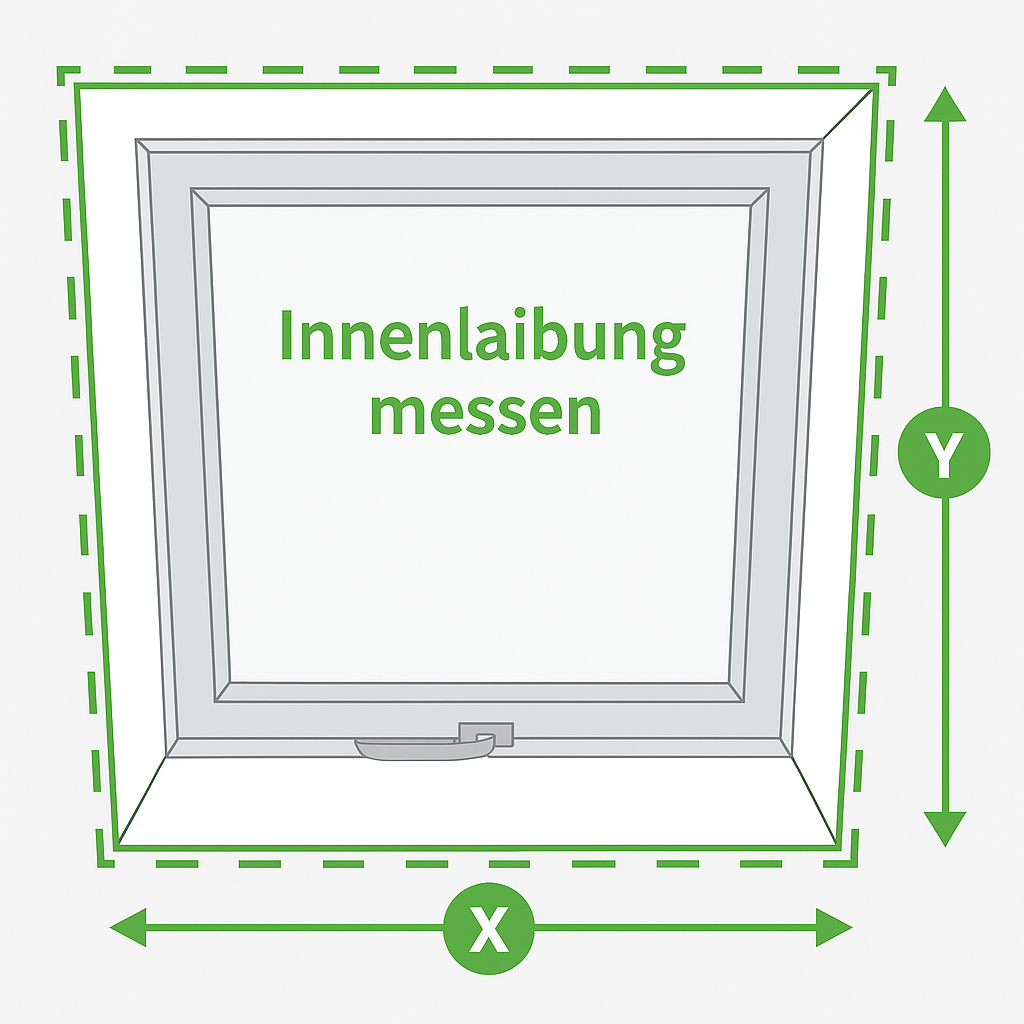 Richtiges Aufmaß für Plissee Insektenschutz – Breite und Höhe innen messen