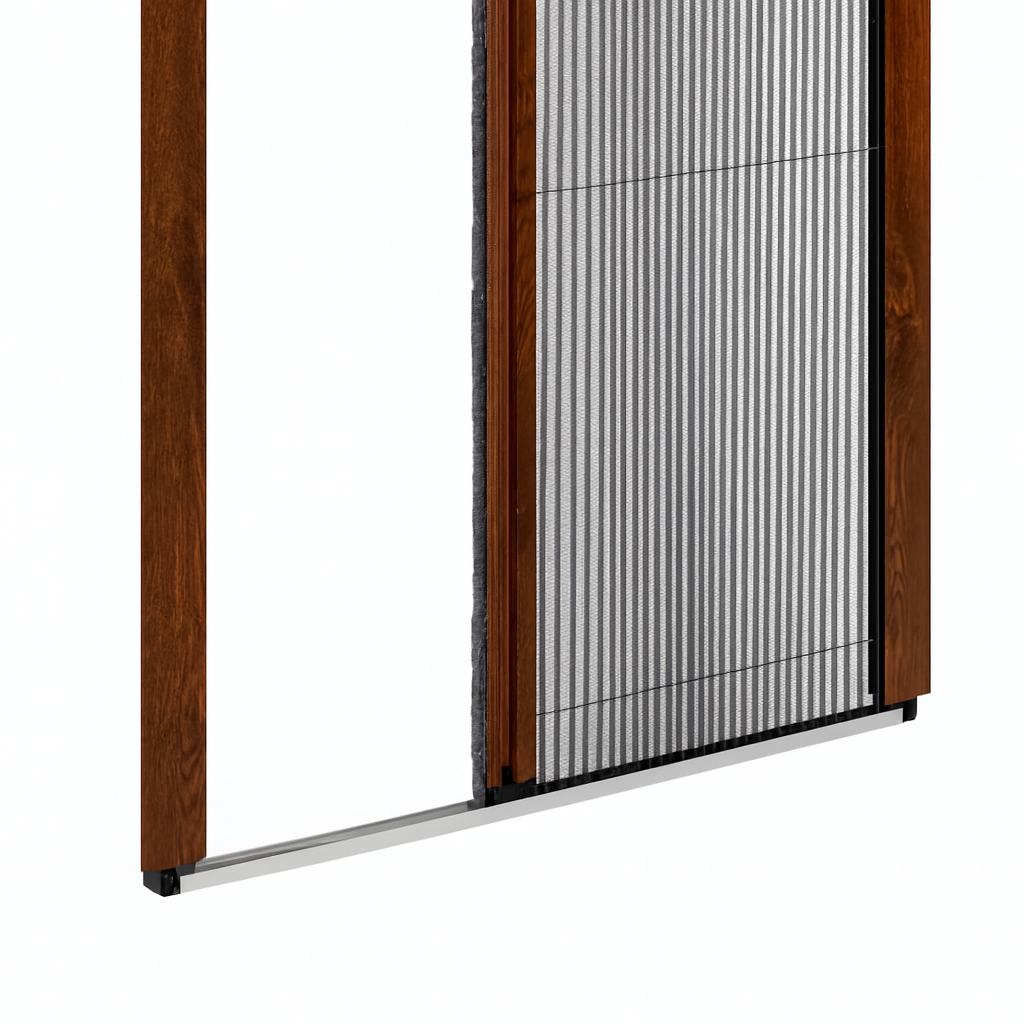 10-mm Flachschiene für Plissee Insektenschutz Tür – barrierearme Lösung