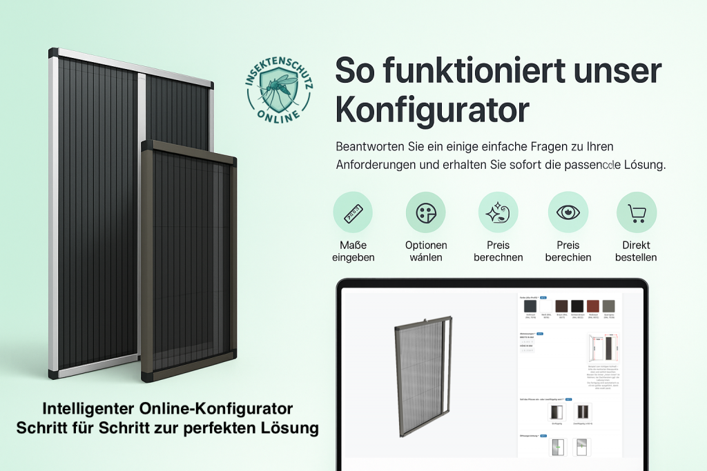 Insektenschutz Konfigurator – Plissee nach Maß